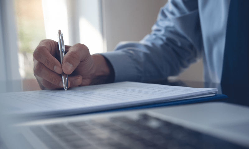Ship agents handling the documents